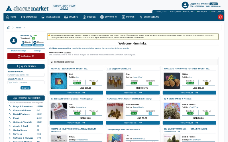 Homepage Screenshot
